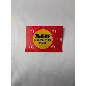 McDonald's 1984 Coupon McChip Special‎ Offer Inside